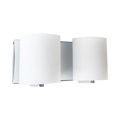 thumbnail image 1 of Whitfield Lighting VL7023-2CH 2 LIGHT VANITY CHROME W/WHITE GLASS, 1 of 1