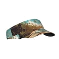 thumbnail image 1 of Fotbe Coastal Palm Beach Visera Deportiva con Diseño, Gorra Abierta Ajustable de Algodón para Mujer y Hombre, 1 of 7