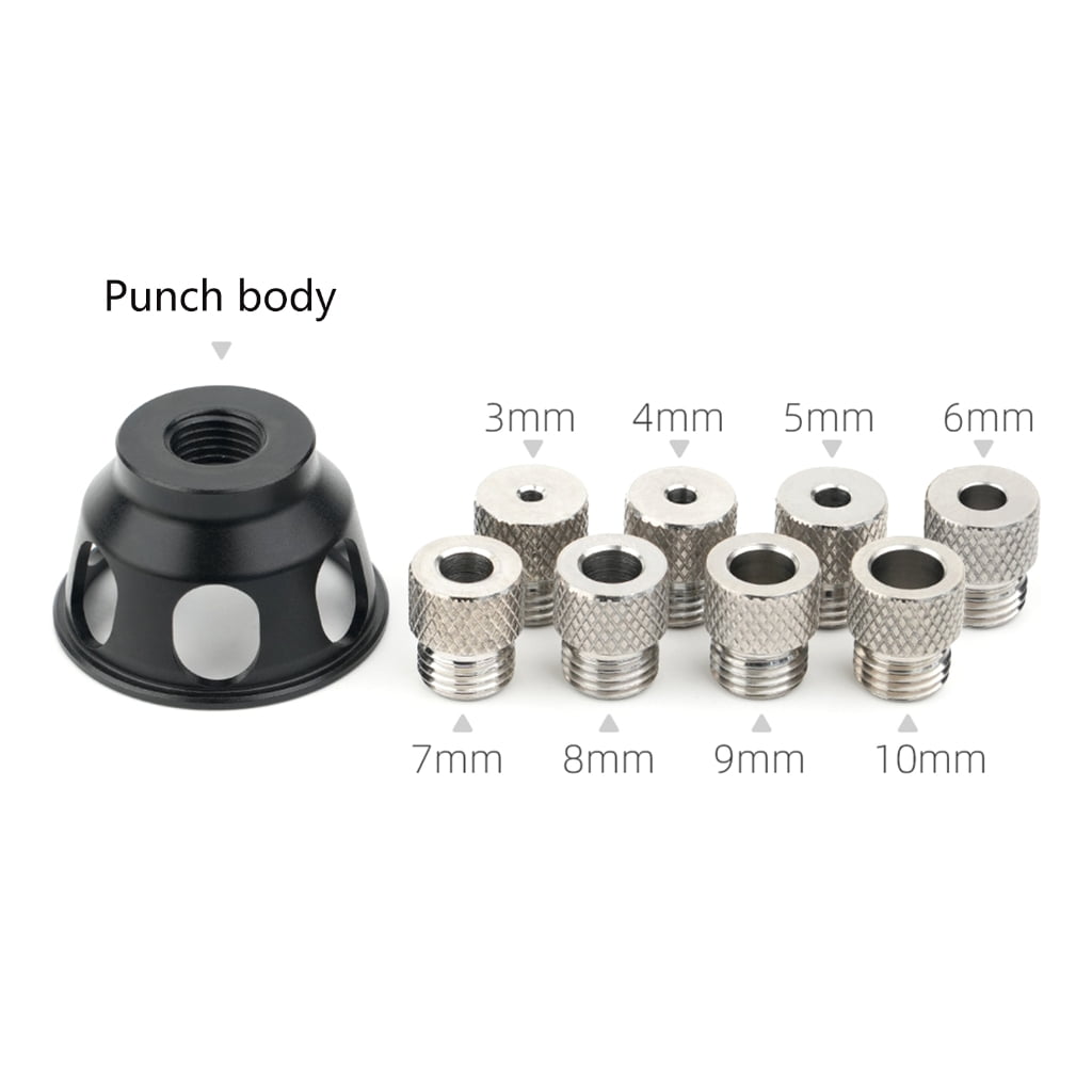 MOMOJIA Aluminum Alloy Doweling Jig Positioner Drill Guide Locator with Adjustable Multi Hole Settings for Precise Drilling