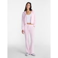 thumbnail image 2 of No Boundaries Flare Leg French Terry Pant, Women's Sizes XXS-XXL, 2 of 5