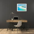 thumbnail image 3 of Galasso, Adriano 24x19 White Modern Wood Framed Museum Art Print Titled - Isola tropicale, 3 of 4