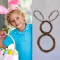 thumbnail image 4 of Decoraciones de Pascua, adornos de Pascua, enredaderas de conejo de Pascua, decoraciones colgantes para fiestas, coronas rurales con forma de conejo, aros de enredaderas naturales, decoración de pared, 4 of 6