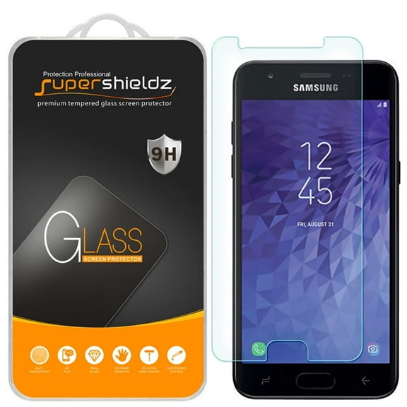 [1-Pack] Supershieldz for Samsung Galaxy J3 Aura Tempered Glass Screen Protector, Anti-Scratch, Anti-Fingerprint, Bubble Free