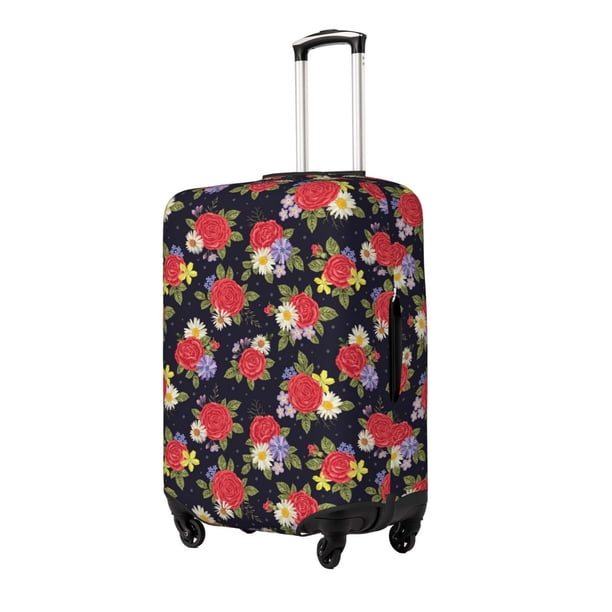 Fotbe Red Rose Flower Funda Protectora para Equipaje, Antirrayones y Resistente a la Suciedad, Compatible con Maletas de 18 a 32 Pulgadas-Large