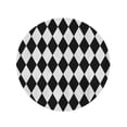 thumbnail image 2 of SIDONKU 60 inch Round Beach Towel Blanket Abstract Black and Grey Pattern Baby Bathroom Chevron Circus Travel Circle Circular Towels Mat Tapestry Beach Throw, 2 of 2