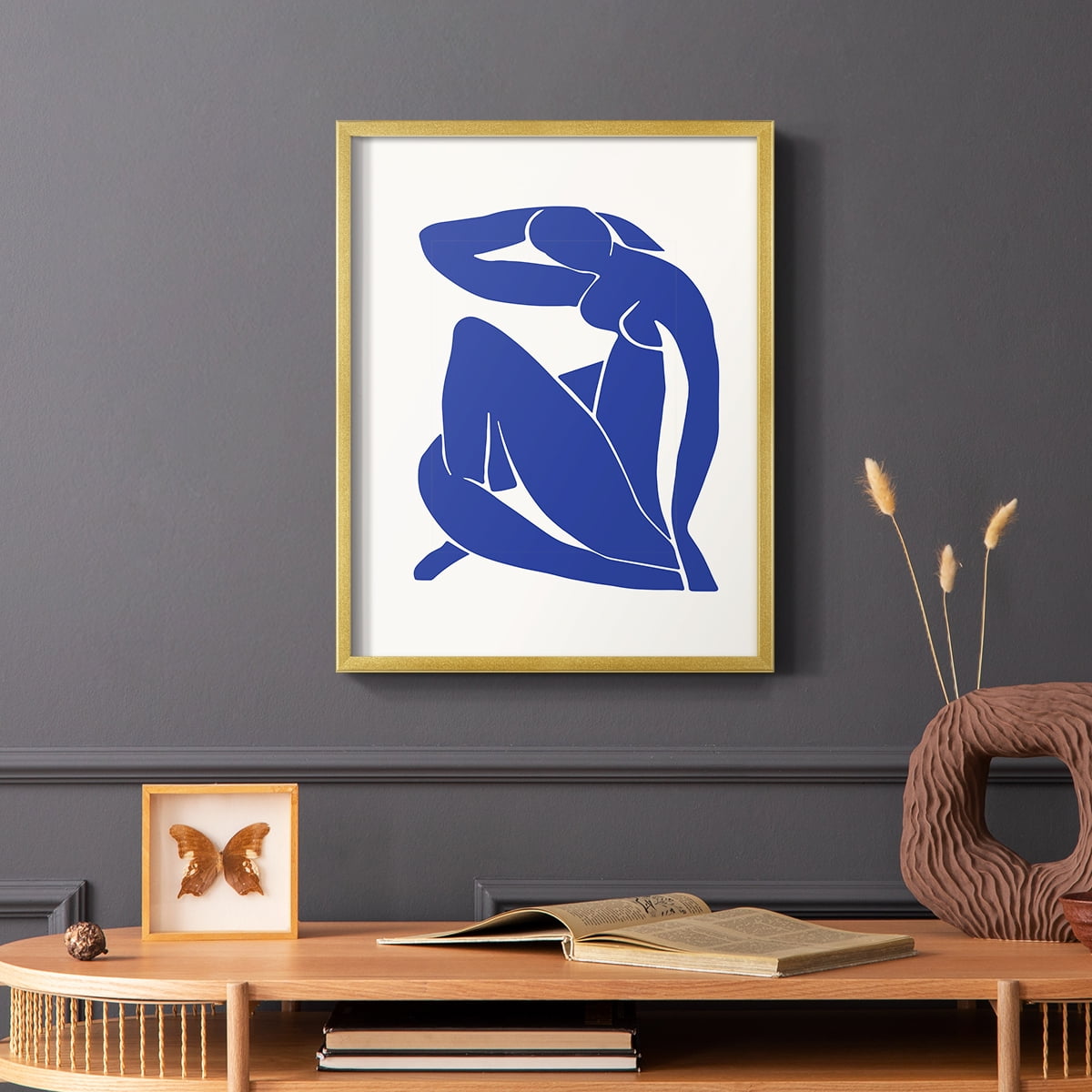 Matisse CXXXVII Framed Print in Gold Solid Wood 22 x 28 Framed Print