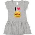 thumbnail image 3 of Inktastic I Love Cheeseburgers Girls Toddler Dress, 3 of 5