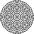 thumbnail image 1 of Ahgly Company Machine Washable Indoor Round Transitional Dim Gray Area Rugs, 7' Round, 1 of 7