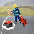 thumbnail image 5 of Gymax 2 in 1 Kid Riding Travel Suitcase Licensed Mercedes Benz Ride on Car Toy Red, 5 of 10