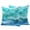 Blue, variant on 2 Pack Outdoor Waterproof Throw Pillow Covers,Abstract Marble Ombre Blue Ocean Wave Decorative Square Pillow Case Patio Pillowcases for Chair Couch Sofa 16x16in