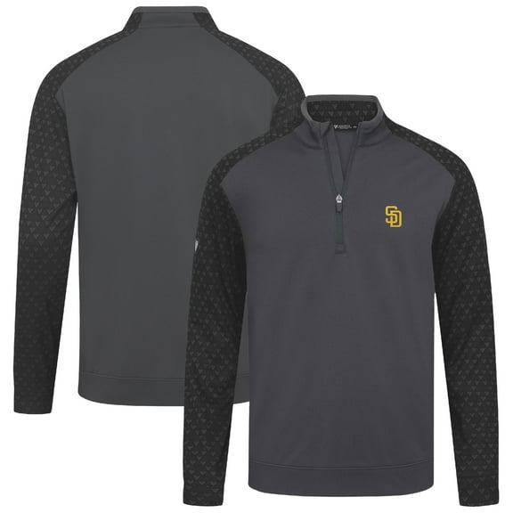 Men's Levelwear Charcoal San Diego Padres Aztec Insignia 2.0 Quarter-Zip Pullover Top