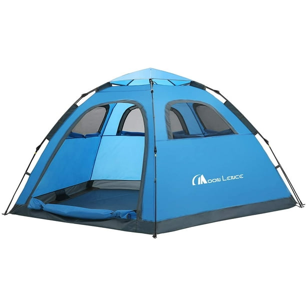 Moon Lence Instant Pop Up Tent Family Camping Tent 4 5 Person Portable Tent Automatic Tent Waterproof Windproof For Camping Hiking Mountaineering Walmart Com Walmart Com