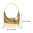 thumbnail image 2 of Bolso clásico retro compras informal que combina con mano patrón PU asa superior para mujer uso diario en la oficina color sólido, 2 of 9