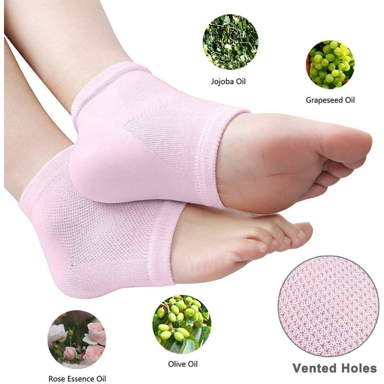 Pairs Heels Moisturizing Socks for Dry Cracked Heels Repair - Main Image