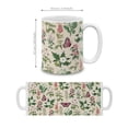 thumbnail image 4 of WIRESTER 11oz 325ml Ceramic Tea Cup Coffee Mug With Handgrip For Gift, Birthday, Anniversary, Christmas - Wildflowers Pink Butterflies, 4 of 7