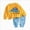 D136-Yellow, variant on 3-6 Months Newborn Toddler Boy Girl Sweatshirt and Pants Set School Fall Winter Fall Clothes for 0 6 12 18 24 M 1t 2t 3t 4t 5t Pajamas & Dailywear Gift Set