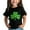 Black, variant on XIMIN Lucky Charm Clover Shirt St Patrick's Day T-Shirt Short Sleeve Kid Graphic Tee Comfortable Fit for Daily Wear Green for Girls and Boys