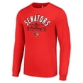 thumbnail image 2 of Men's Starter  Red Ottawa Senators Puck Long Sleeve T-Shirt, 2 of 3
