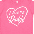 thumbnail image 4 of Inktastic I Love My Daddy in White Chalk Heart Boys or Girls Toddler T-Shirt, 4 of 5