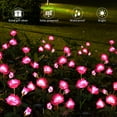 thumbnail image 3 of Solar Garden Stake Lights, Rose Flowers Lights LED Yellow Solar Stake Lights with 10 Roses Waterproof for Garden, Yard, Christmas Pathway, Grave Decor(2 Pack-Pink), 3 of 8