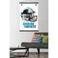 thumbnail image 2 of NFL Carolina Panthers - Drip Helmet 20 Wall Poster with Wooden Magnetic Frame, 22.375" x 34", 2 of 3