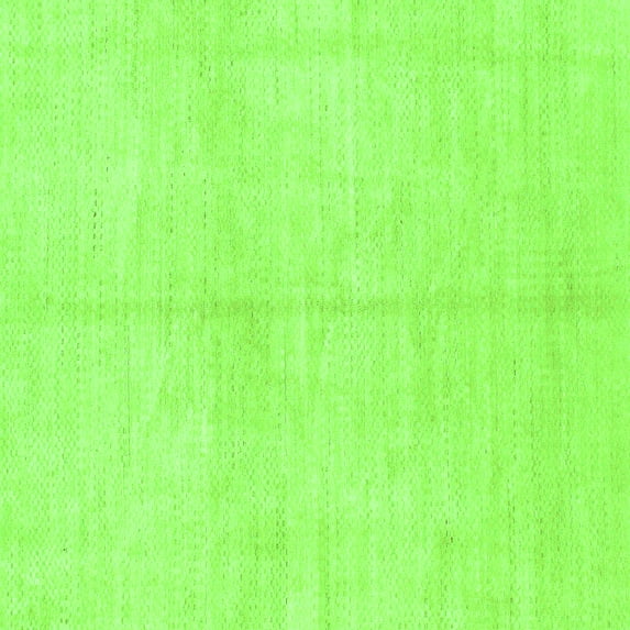 Ahgly Company Indoor Square Solid Green Modern Area Rugs, 6' Square