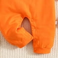thumbnail image 6 of YDFCWXW Unisex Baby Romper Long Sleeve 100% Cotton Baby Clothes, Baby Footless Jumpsuit for Infant Boys Girls (Orange, 3-6Months), 6 of 7