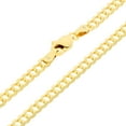 thumbnail image 5 of Nuragold 14k Real Yellow Gold Solid Cuban Curb Link 4mm Chain Necklace (16"-30") Italian Jewelry for Men & Women, 5 of 10