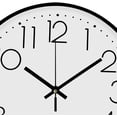thumbnail image 4 of Wall Clock -12 Inch Modern Digital Clock Silent Non Ticking Battery Operated Round Wall Clock Easy To Read Decorative For Living Room Home Kitchen Office School Classroom (White-Blackf), 4 of 7