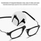 thumbnail image 2 of Gafas de lectura magnéticas plegables para hombre y mujer, con cierre de clic, para colgar en el cuello, solo 1 bolsa, color BORGOÑA, 2 of 5