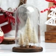 thumbnail image 2 of 8 Pcs Mini Sisal Snow Frost Christmas Trees Bottle Brush Trees Plastic Winter Snow Ornaments Tabletop Trees for Xmas Party Home Party Diorama Models, 2 of 3