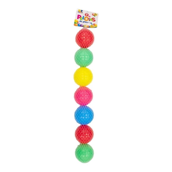 Pelotas de Plástico Prichos Variedad de Colores 7 Piezas