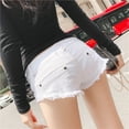 thumbnail image 3 of Ulitacool Summer Shorts For Women High Waist Cotton Sports Pants Loose Sports Shorts Fashion Wear 3Xl S White, 3 of 5