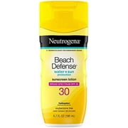 Neutrogena Beach Defense Water Resistant Sunscreen Body Lotion with Broad Spectrum SPF 30, Oil-Free and Fast-Absorbing, 6.7 oz