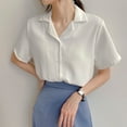 thumbnail image 6 of Short sleeve loose shirt for Women Shirts Womenswear Blouse, 6 of 6