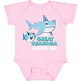 thumbnail image 3 of Inktastic My Great Grandma Loves Me with Cute Sharks Boys or Girls Baby Bodysuit, 3 of 5