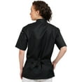 thumbnail image 6 of Warrior Point Women's Chef Coat, Short Sleeve Chef Jacket, Uniform for Food Service, Caterers, Bakers, 6 of 7