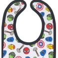 thumbnail image 4 of Pack de 6 baberos Marvel Avengers para bebés y niños, Spiderman, Hulk Thor, 4 of 7
