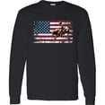 thumbnail image 3 of Inktastic Rodeo Bull Riding Patriotic Long Sleeve T-Shirt, 3 of 5