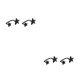 thumbnail image 4 of Guardurnaity 1 Pair Women Earrings Star Earring Girlfriend Fashion Decor Ornament Ear Jewelry for Dating Party Decorations Jewelries 2piezas, 4 of 6