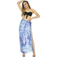 thumbnail image 5 of HAPPY BAY Women's Beachwear Summer Beach Bikini Wraps Swimwear Swim Cover up Wrap Skirt Bathing suit Swimsuit Sarong Coverups for Women One Size Blue, Hibiscus, 5 of 5