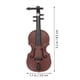 thumbnail image 2 of 1 juego de mini violín con adorno, modelo de instrumento musical, adornos de trompeta para casa de muñecas., 2 of 6