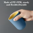 thumbnail image 4 of Double Layer Toothbrush Cup with Holder,Plastic Bathroom Rinsing Cup for Couples,Dormitory,Students,Multipurpose Mouthwash Cup for Brushing Teeth,Drinking,Coffee,Tea,Milk,Compact 4.1x2.8x2.8in, 4 of 6