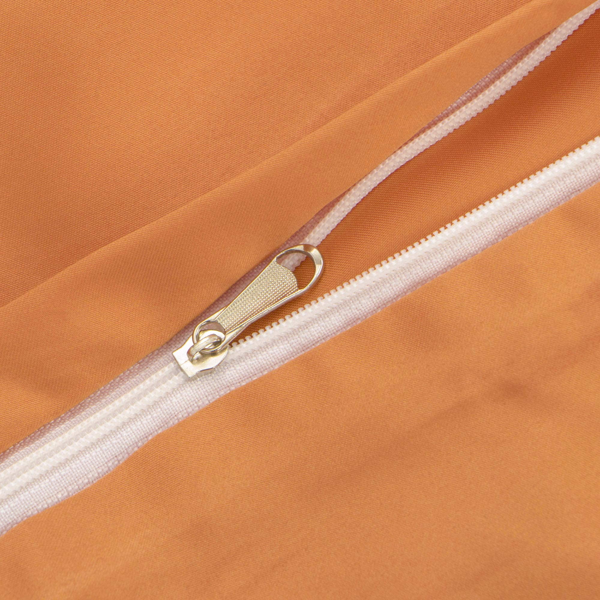3 Pieces Satin King Duvet Cover Set, Ultra Luxury and Soft with Hidden Zipper Design Comforter Cover Set, Orange