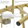 thumbnail image 5 of Topeakmart Metal Platform Bed with Headboard and Footboard, Queen Size, Antique Gold, 5 of 7
