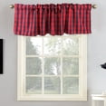 thumbnail image 7 of Buffalo Plaid Window Valances, 2 Pack Farmhouse Check Cotton Curtains 56" x 16" Window Decor Rod Pocket Valances for Kitchen, 7 of 7