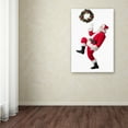 thumbnail image 3 of Trademark Fine Art 'Santa-wreath2-11096' Canvas Art by Ed Wheeler, 3 of 3