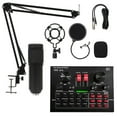 thumbnail image 1 of Yeacher V8X Pro Live Sound Card 15 Sound Effects Microphone Set Audio Recording Equipments (Black), 1 of 8