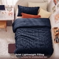 thumbnail image 5 of U by Bedsure Twin/Twin XL Tufted Boho Comforter Set, 2 Pieces Farmhouse Shabby Chic Embroidery Bed Set, Soft Jacquard Navy Comforter for All Seasons, 5 of 9