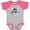 Heather and Hot Pink, variant on Inktastic Big Sister Colorful Hearts Design Girls Baby Bodysuit